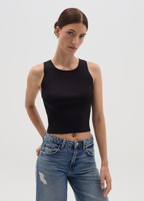 Ovs Tank top in lurex a costine