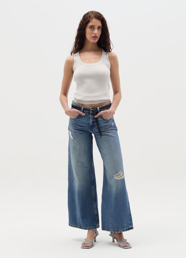 Ovs Tank top in lurex a costine