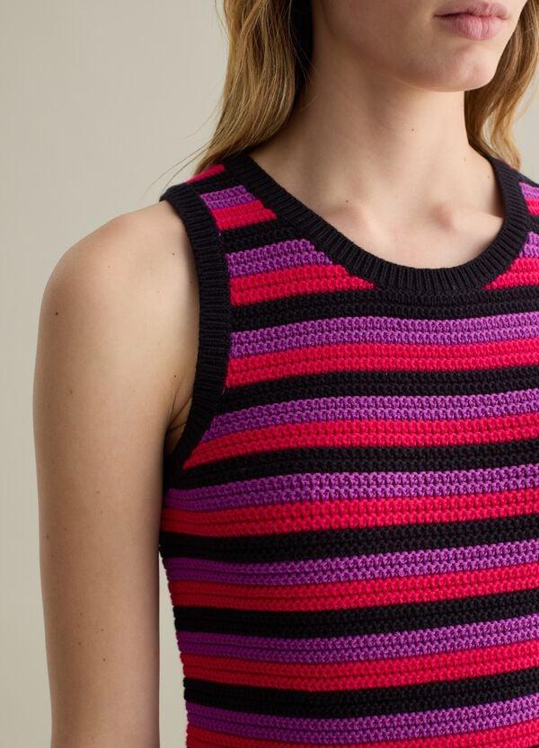 Ovs Tank Top In Maglia A Righe Multicolore