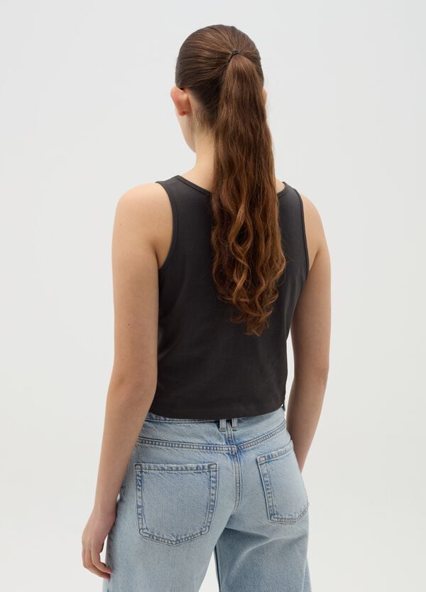 Ovs Tank Top Logo AC/DC In Strass