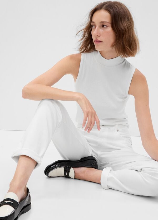 Ovs Tank Top Mock Neck