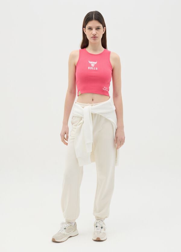 Ovs Tank top rosa a costine NBA Chicago Bulls