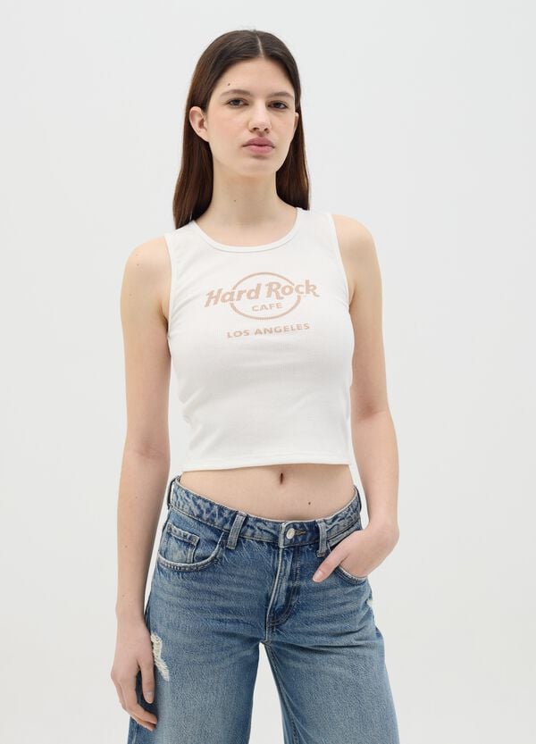Ovs Tank Top Stampa Hard Rock Cafè Los Angeles