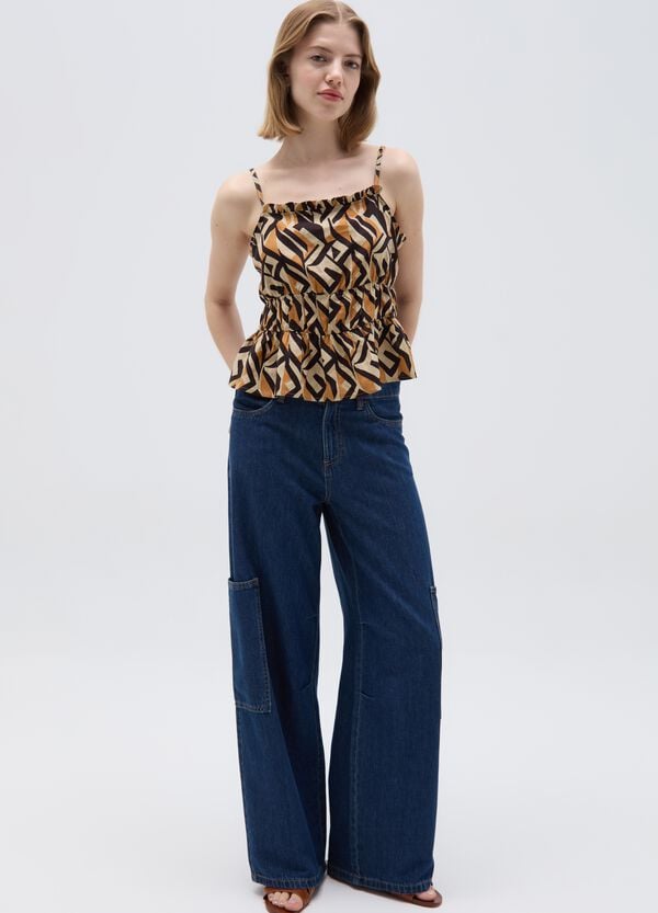 Ovs Top Con Balza E Bottoni