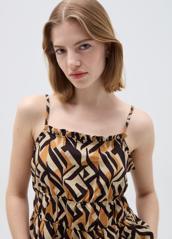 Ovs Top con balza e bottoni