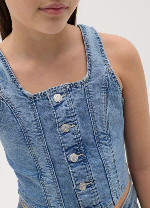 Ovs Top In Denim