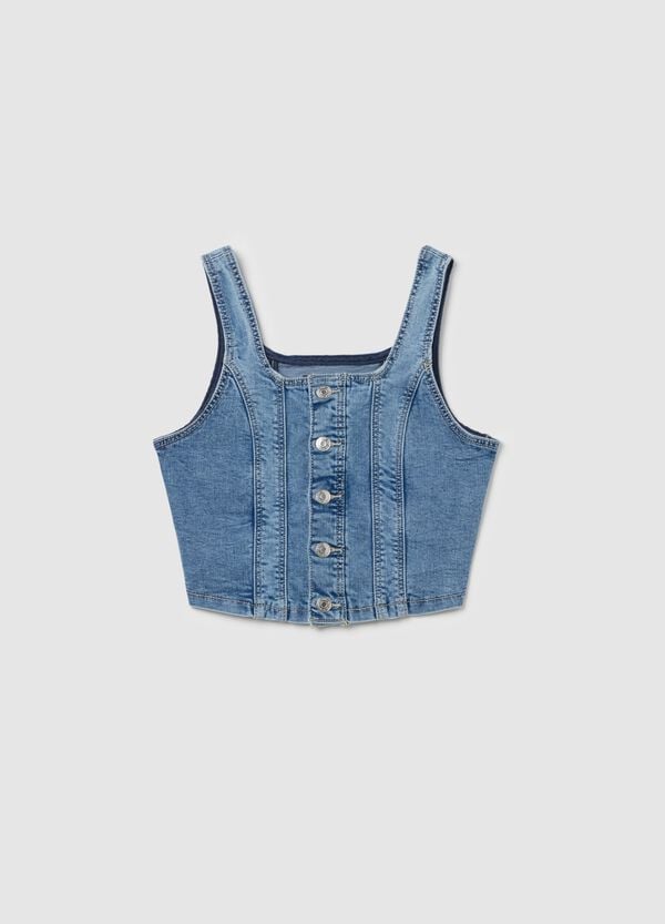 Ovs Top In Denim