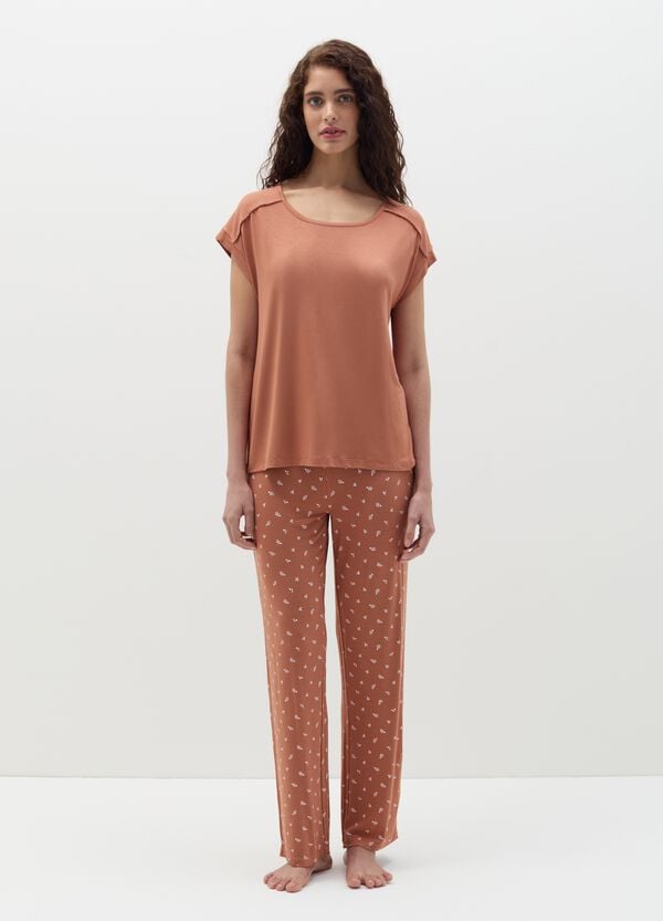 Ovs Top Pigiama Con Dettaglio Ricamato