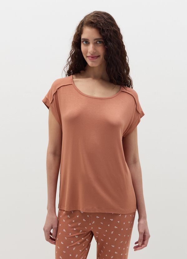 Ovs Top pigiama con dettaglio ricamato