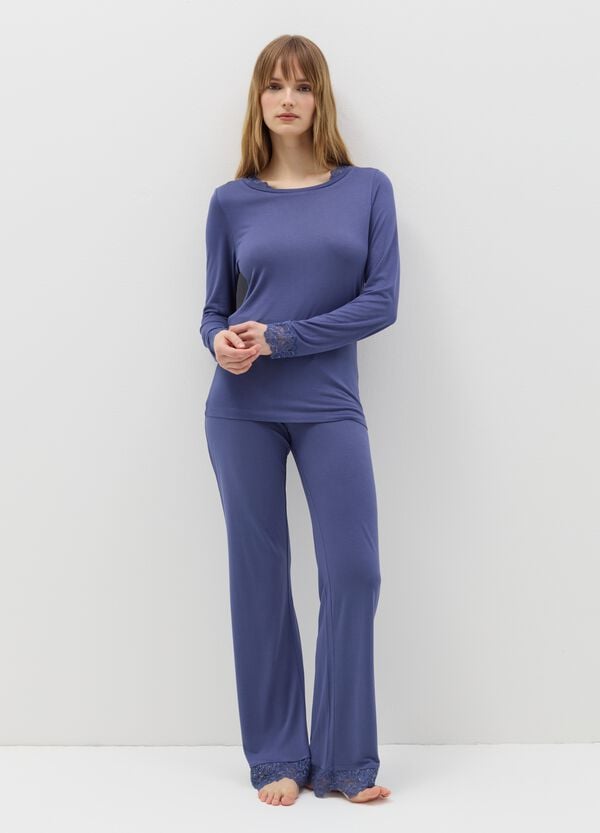 Ovs Top Pigiama Con Inserti In Pizzo