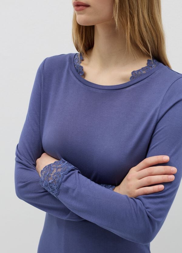 Ovs Top Pigiama Con Inserti In Pizzo