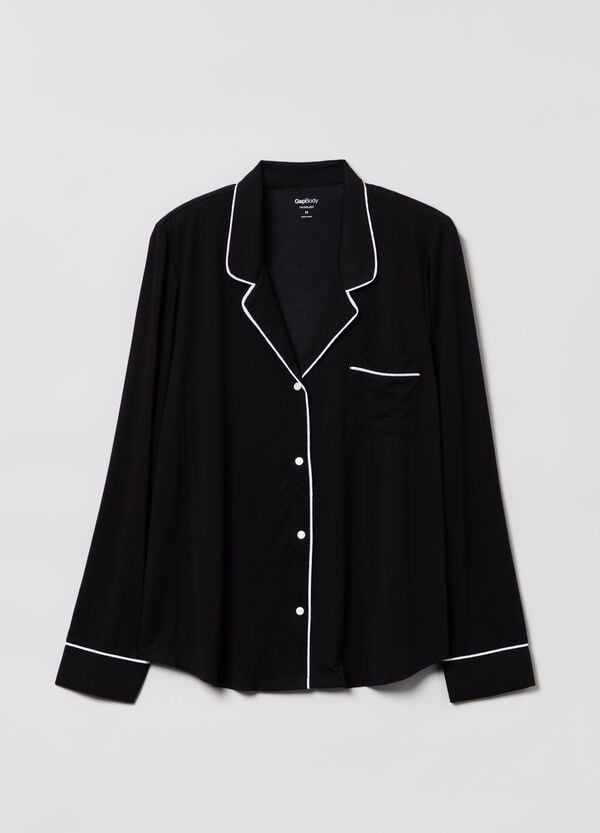 Ovs Top Pigiama Con Piping A Contrasto