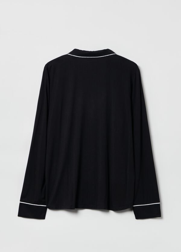 Ovs Top Pigiama Con Piping A Contrasto