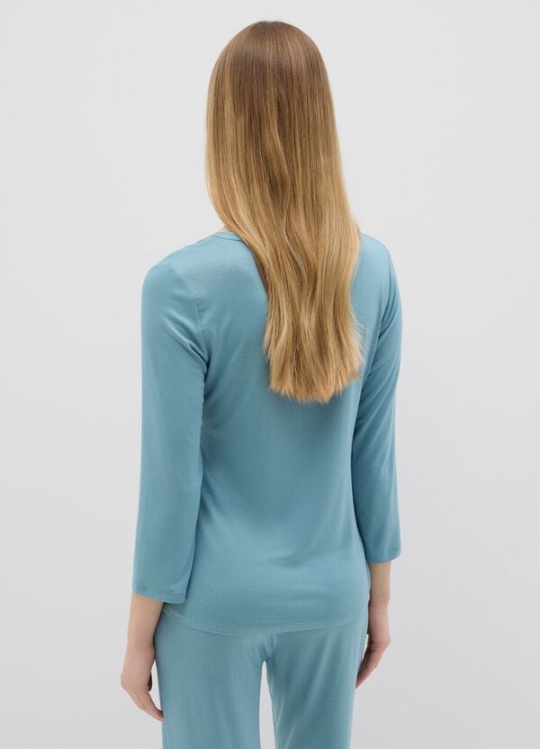 Ovs Top Pigiama Scollo A V Con Dettaglio