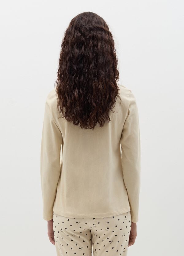 Ovs Top Pigiama Scollo Serafino Stampa "Belle Âme"