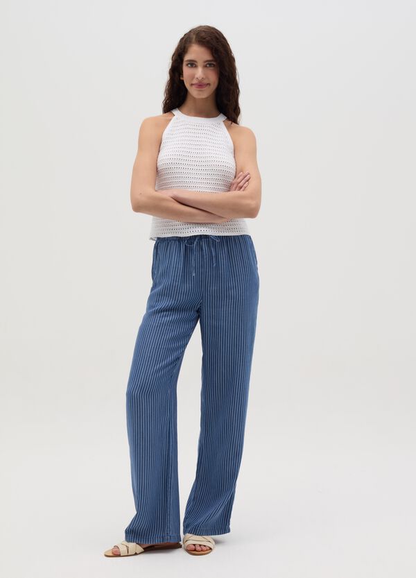 Ovs Top Traforato Con Scollo Halter Bianco