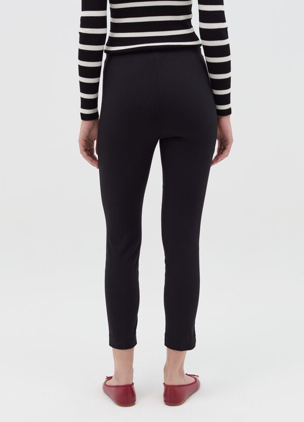 Ovs Treggings Cropped Con Cuciture In Rilievo