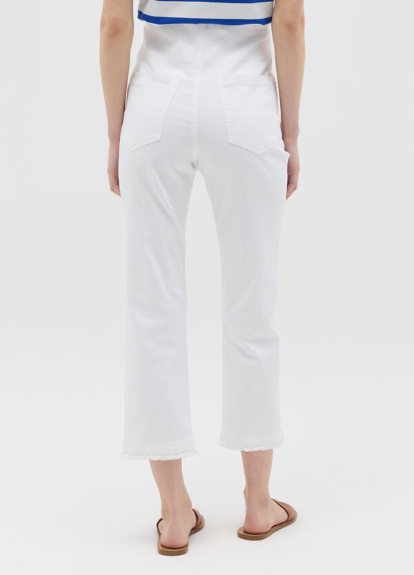 Ovs Treggings Cropped Premaman In Denim