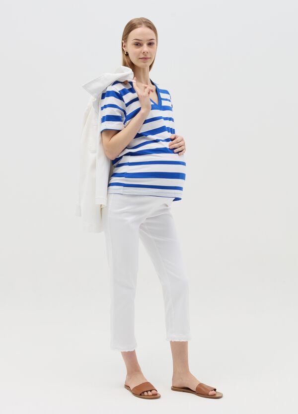 Ovs Treggings cropped premaman in denim