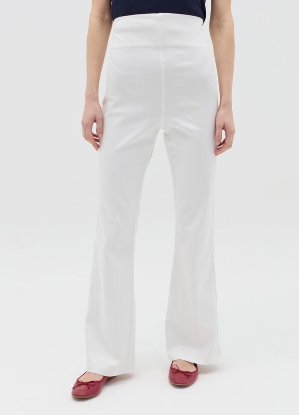 Ovs Treggings Flare Fit Premaman In Denim