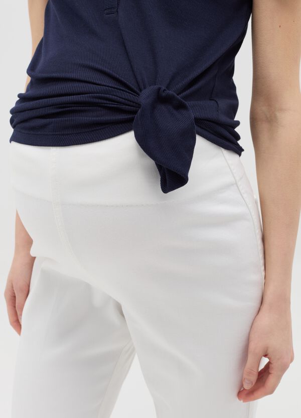 Ovs Treggings Flare Fit Premaman In Denim