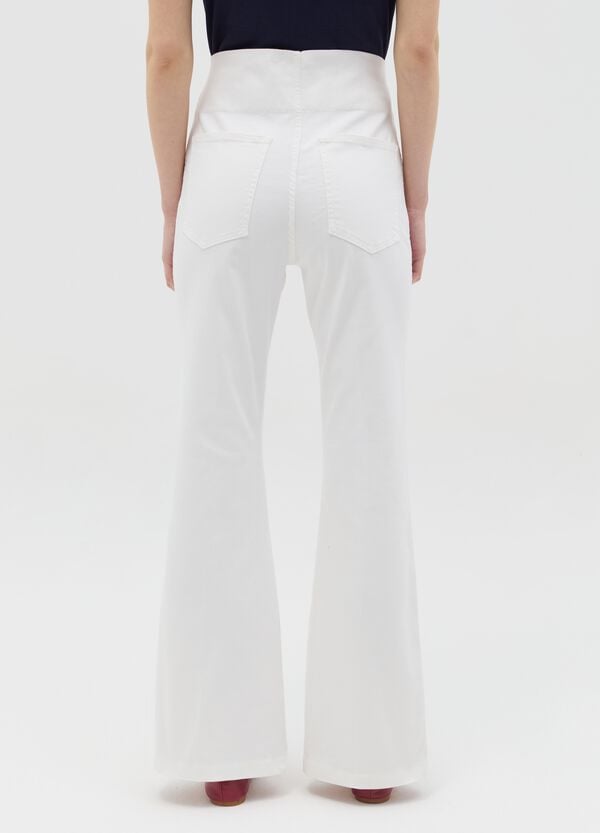 Ovs Treggings Flare Fit Premaman In Denim