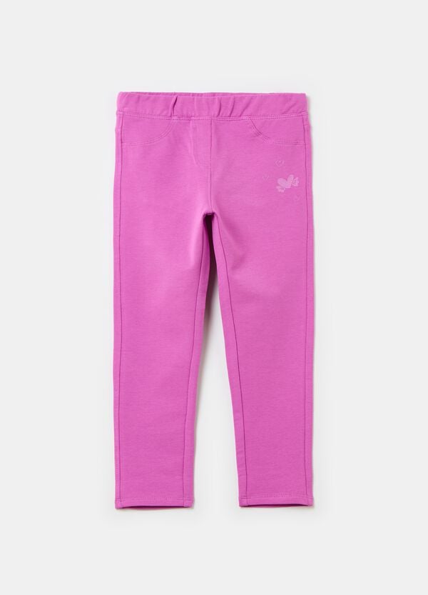 Ovs Treggings in cotone stretch con ricamo