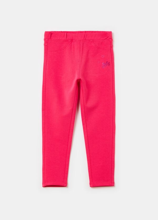 Ovs Treggings in cotone stretch con ricamo