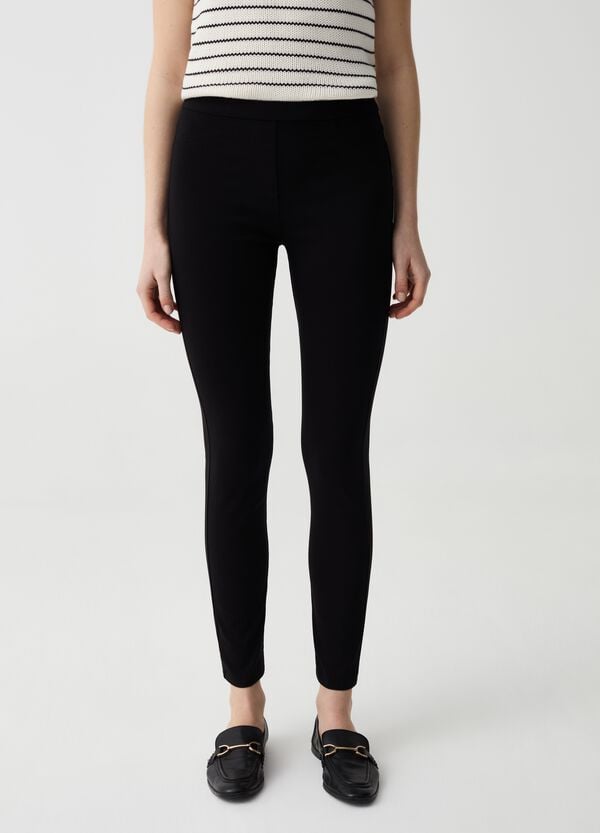Ovs Treggings In Viscosa Sostenibile Stretch