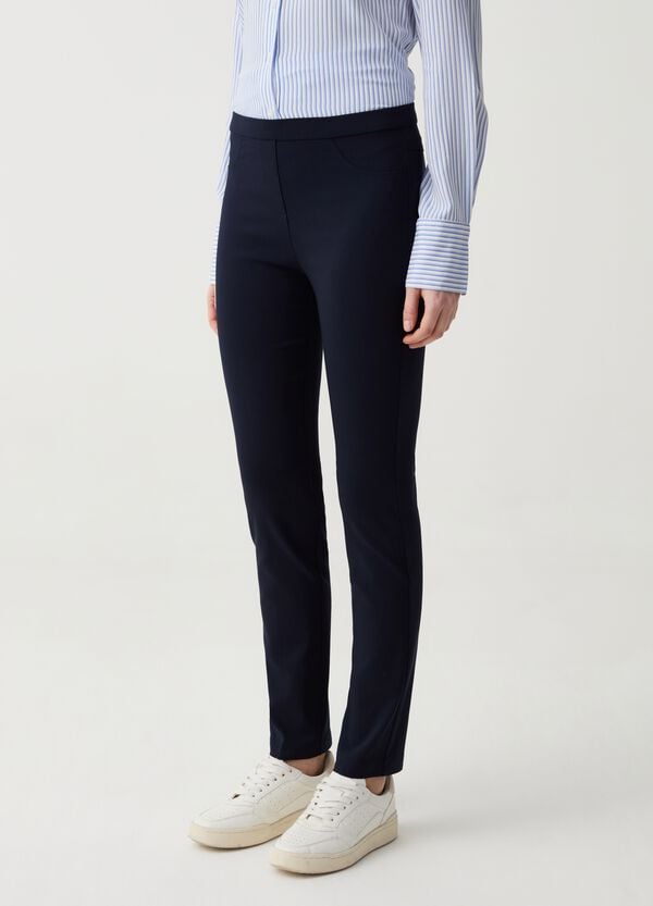 Ovs Treggings In Viscosa Sostenibile Stretch