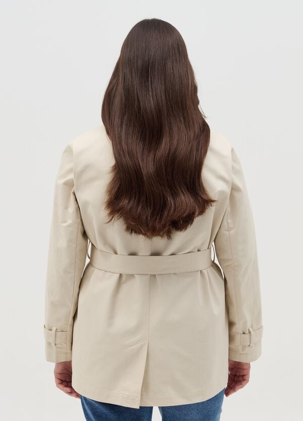 Ovs Trench Corto Doppiopetto Con Cintura Curvy