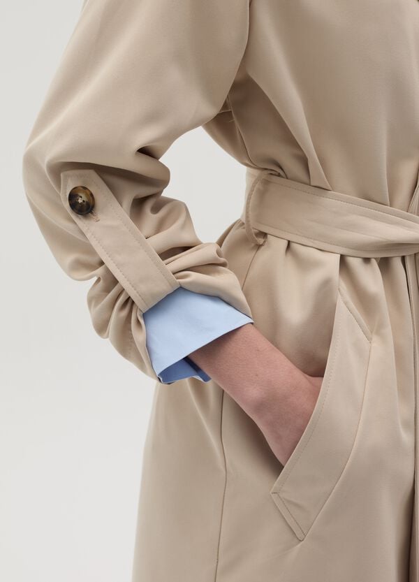 Ovs Trench Doppiopetto Con Bottoni E Cintura