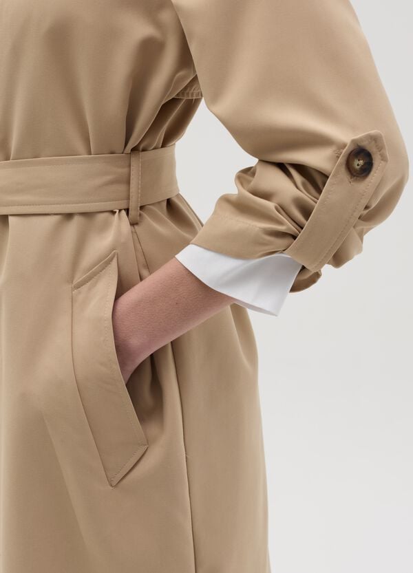 Ovs Trench Doppiopetto Con Bottoni E Cintura