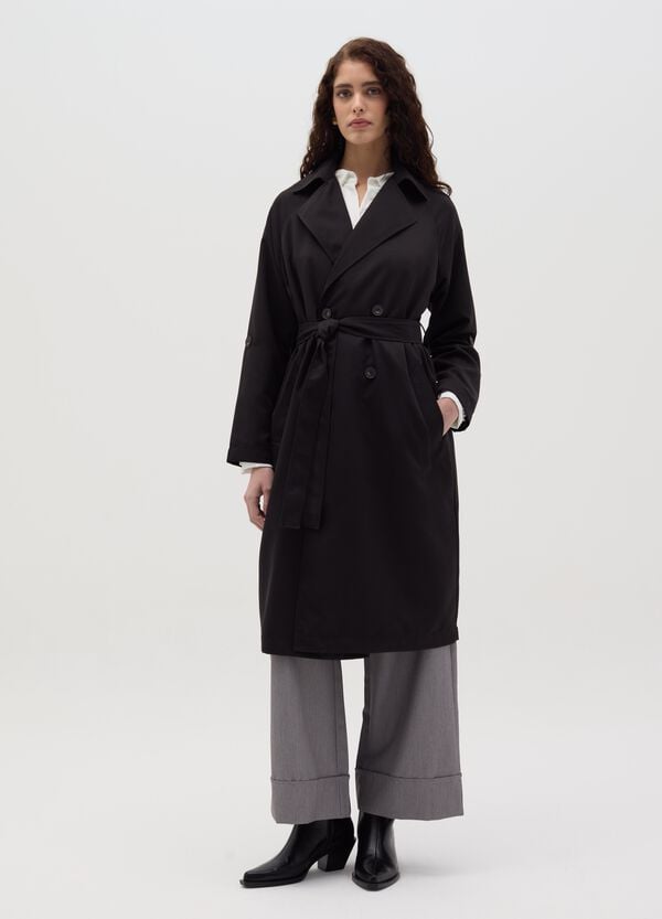 Ovs Trench Doppiopetto Con Bottoni E Cintura