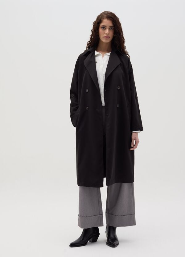 Ovs Trench doppiopetto con bottoni e cintura