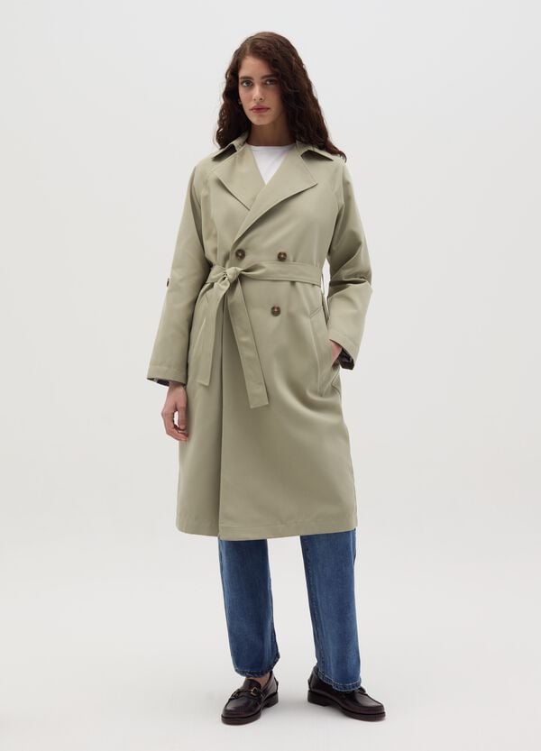 Ovs Trench Doppiopetto Con Bottoni E Cintura