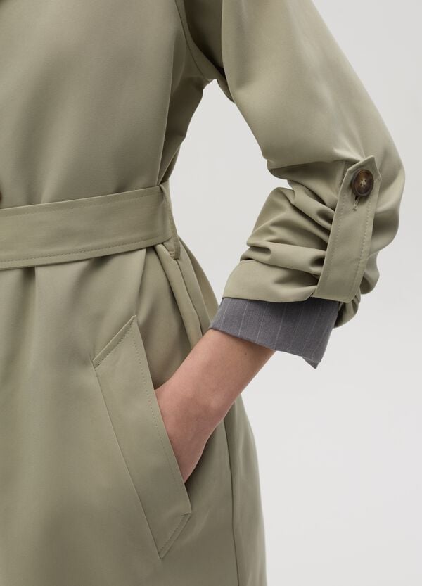 Ovs Trench Doppiopetto Con Bottoni E Cintura