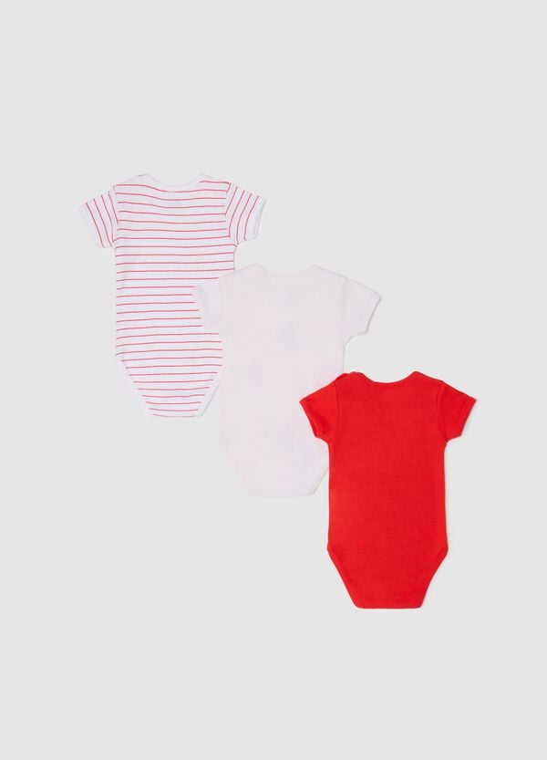 Ovs Tripack Body A Maniche Corte In Cotone