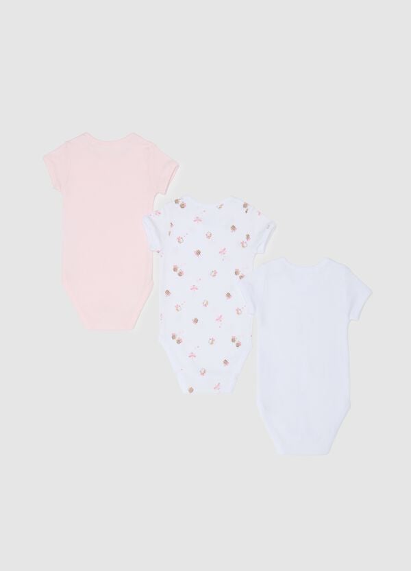Ovs Tripack Body A Maniche Corte In Cotone Bio