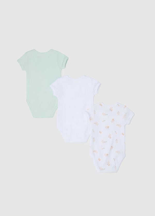 Ovs Tripack Body A Maniche Corte In Cotone Bio