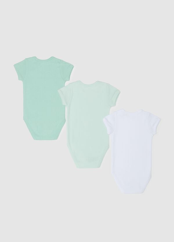 Ovs Tripack Body A Maniche Corte In Cotone Bio