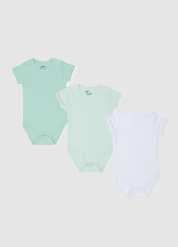 Ovs Tripack body a maniche corte in cotone bio