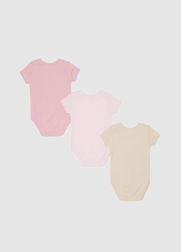Ovs Tripack Body A Maniche Corte In Cotone Bio