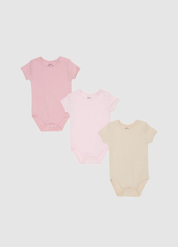Ovs Tripack body a maniche corte in cotone bio