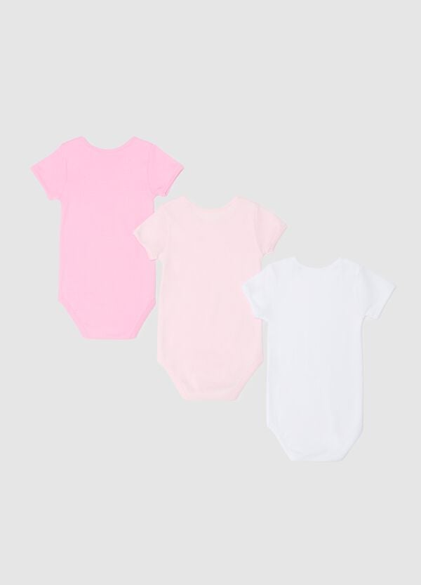 Ovs Tripack Body A Maniche Corte In Cotone Bio