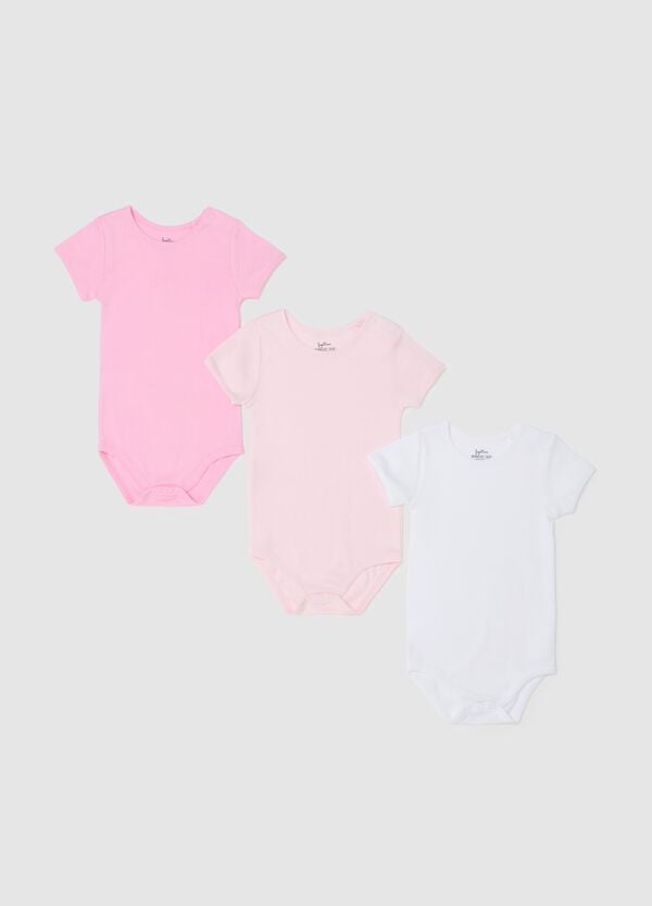 Ovs Tripack body a maniche corte in cotone bio