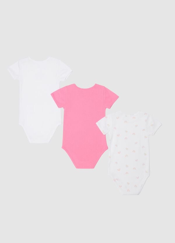 Ovs Tripack Body A Maniche Corte In Cotone Bio