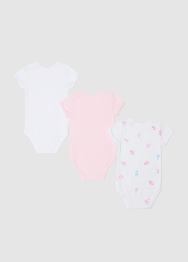 Ovs Tripack Body A Maniche Corte In Cotone Bio