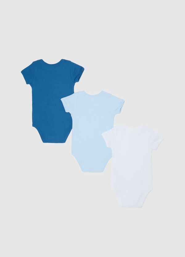 Ovs Tripack Body A Maniche Corte In Cotone Bio