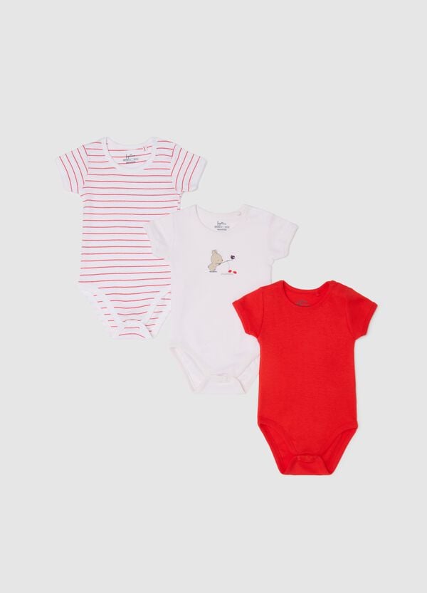 Ovs Tripack body a maniche corte in cotone